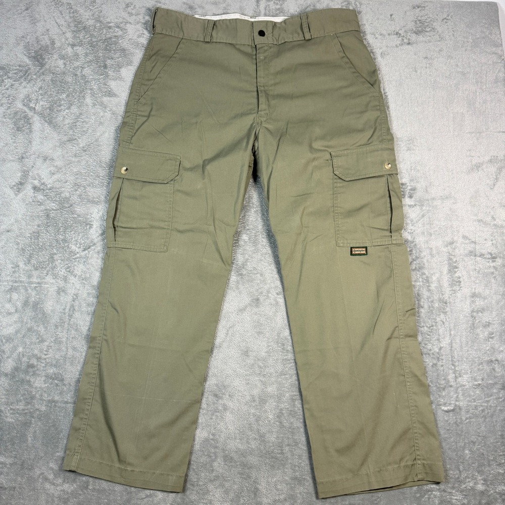 Remington Mens 38 Cargo Pants Olive Green USA Made Utility Workwear